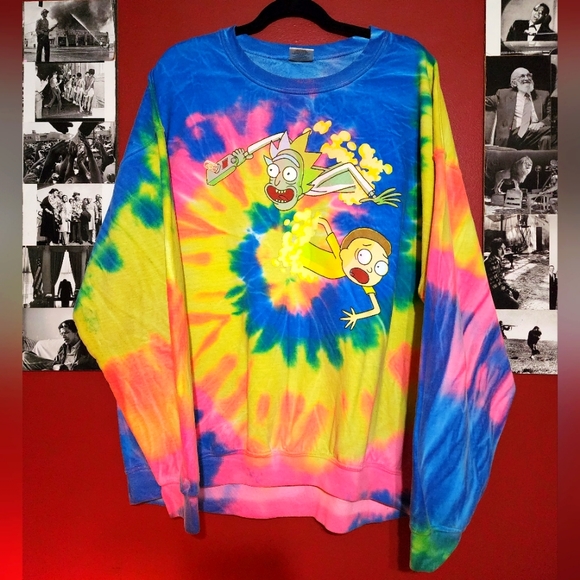 RICK AND MORTY OVERSIZED SWEATER UNISEX - Picture 2 of 3